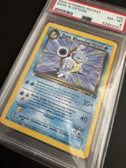 PSA 8 Dark Blastoise Non Holo #20/82 2000 Pokemon Rocket Card G20 6081 - Image 3