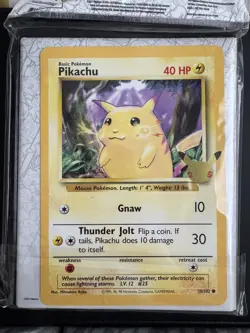 Pokemon Celebrations 25th Anniversary Jumbo Card Binder - Pikachu Promo - Image 1