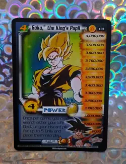 2002 Score CCG - TCG, Goku, the King's Pupil, 5 Star DBZ Card #131 - Image 1