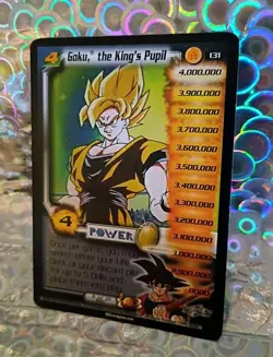 2002 Score CCG - TCG, Goku, the King's Pupil, 5 Star DBZ Card #131 - Image 2