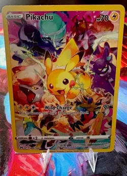 Pokemon Pikachu TCG Crown Zenith 160/159 Secret Rare Card Near Mint Condition - Image 1