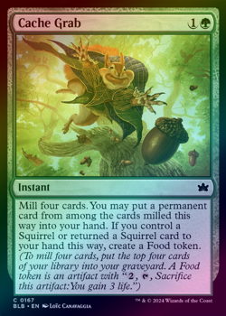 Cache Grab - FOIL - NM MTG BLB - Bloomburrow 0167 - Image 1