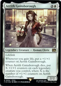 Aerith Gainsborough FOIL Final Fantasy Magic MTG NM - Image 1