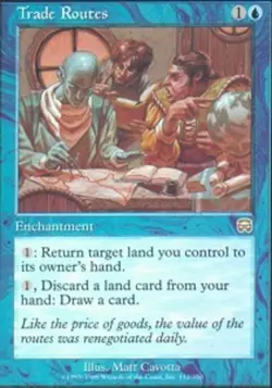 1x Trade Routes Light Play MTG Magic - Kid Icarus - - Image 1
