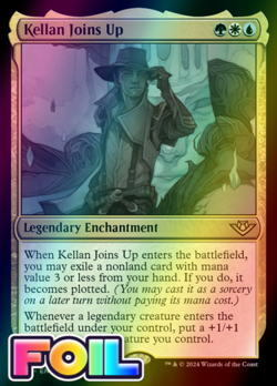 x1 Kellan Joins Up OTJ MTG 212 FOIL RARE M/NM 1x - Image 1
