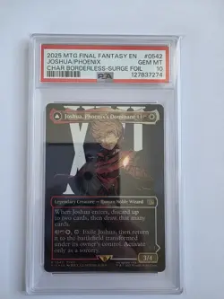 Joshua, Phoenix's Dominant (Borderless Surge Foil) #542 - Final Fantasy - PSA 10 - Image 1