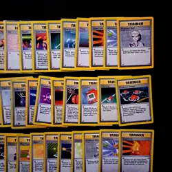60x Pokemon Karten WOTC POOR Trainer Sammlung gemischt div. Set TCG no Holo /E98 - Image 5