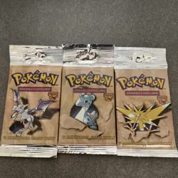 WOTC Pokemon Fossil Booster Packs Long Stem Packs Full Artwork Set - Image 3