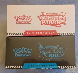 Pokemon S&V Black Bolt White Flare Elite Trainer Boxes 🔥 New | Sealed | Trusted - Image 3