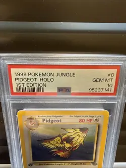 1999 Pokemon Jungle Pidgeot Holo 1st Edition 8/64 PSA 10 - Image 3