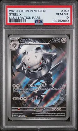 2025 Pokemon MEG EN-Mega Evolutions #150 STEELIX PSA 10 - 131094849 - Image 1