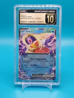 Pokemon Scarlet & Violet 151 Ultra Rare Jynx ex 124/165 CGC 10 Pristine - Image 1
