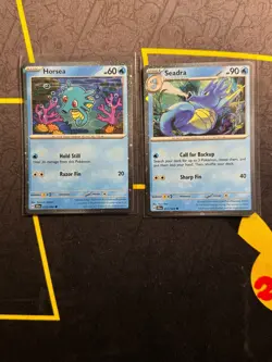 Horsea 010/064 & Seadra 011/064 Galaxy Holo Promo Pokemon English Shrouded Fable - Image 1
