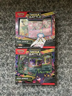 Pokemon TCG Mega Gengar EX and Mega Diancie EX Battle Decks Set of 2 SEALED - Image 1