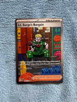 Pokemon Mega Evolution, LT Surge's Bargain #185 Special Illustration Rare (NM) - Image 1