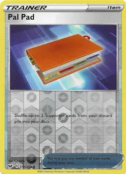 Pokemon - Pal Pad - Reverse Holo - 172/202 - Sword & Shield - NM/M - Image 1