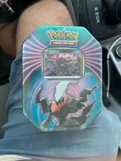 Pokemon TCG Darkrai Tin 3 Booster Packs New Sealed in Box - Image 1