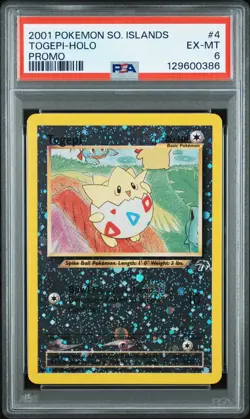 2001 Pokemon Southern Islands Togepi Holo Promo PSA 6 - Image 1
