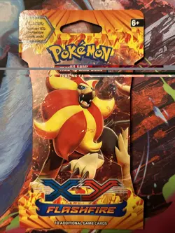 Pokemon XY FlashFire SEALED Sleeved Booster Pack 820650108877 - Image 1