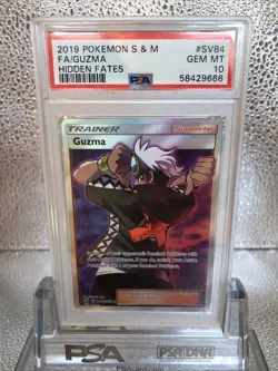 Pokemon Hidden Fates Guzma Full Art SV84/SV94 PSA 10 GEM MINT - Image 2