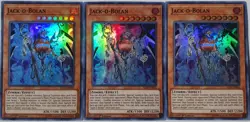 Yugioh 3x Jack-O-Bolan IGAS-EN026 Super Rare 1st Edition Near Mint Playset - Image 1