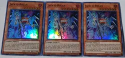 Yugioh 3x Jack-O-Bolan IGAS-EN026 Super Rare 1st Edition Near Mint Playset - Image 3