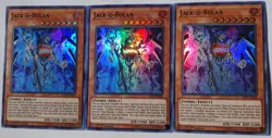 Yugioh 3x Jack-O-Bolan IGAS-EN026 Super Rare 1st Edition Near Mint Playset - Image 4