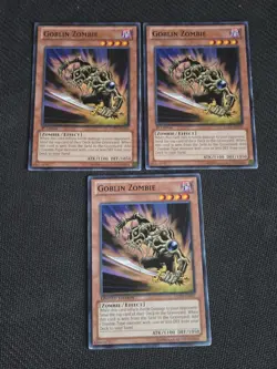 3x Goblin Zombie x3 LCJW-EN205 GLD5-EN021 Common 1st Limited Edition NM Yugioh - Image 1