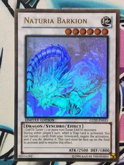 Naturia Barkion GLD5 EN033 Ghost Rare Yu-Gi-Oh Limited Edition - Image 1