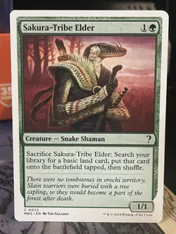 Sakura-Tribe Elder White Border #72 Mystery Booster 2 MTG Magic Card - Image 1