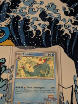 Feraligatr 213 (Illustration Contest 2024) Sv: Scarlet & Violet Promo Card NM - Image 2