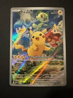 Pikachu #27 Promo Card Pokemon TCG Black Star Promo Paldea Evolved Promo - Image 1