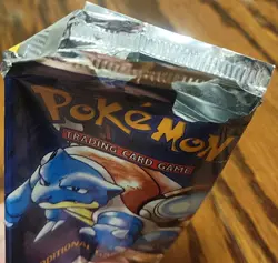Pokemon Base Set OPENED Booster Wrapper Blastiose Art NO CARDS 1999 - Image 3