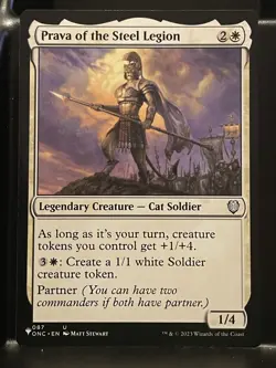 Prava of the Steel Legion Commander NM The List Mystery MTG Magic Card - Image 1