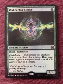 Radioactive Spider FOIL NM/M MTG Spiderman Magic Card - Image 1