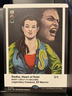 Radha Heart of Keld BORDERLESS #1876 NM/M Class of 87 Secret Lair MTG Magic Card - Image 1