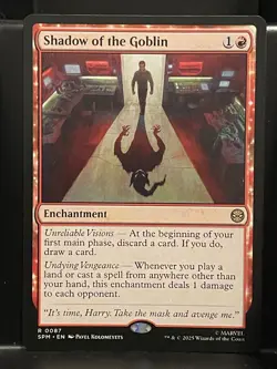 Shadow of the Goblin #87 NM/M MTG Spiderman Magic Card Red Rare - Image 1