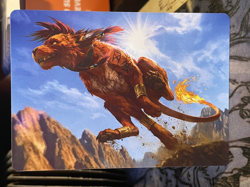 Red XIII Proud Warrior Final Fantasy Art Card NM MTG Magic the Gathering - Image 1