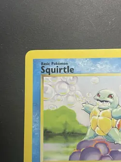 Squirtle Base Set LP 1999-2000 UK 4th Print 63/102 Common Pokemon Card - Image 3