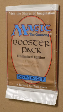 Magic The Gathering Unlimited MTG Booster Pack Empty Wrapper 1993 No Cards - Image 3