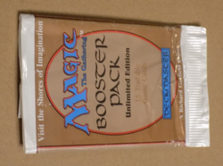 Magic The Gathering Unlimited MTG Booster Pack Empty Wrapper 1993 No Cards - Image 4