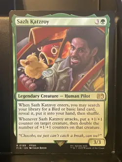 Sazh Katzroy #199 NM/M Final Fantasy MTG Magic Green Rare Card FFXIII FF13 - Image 1