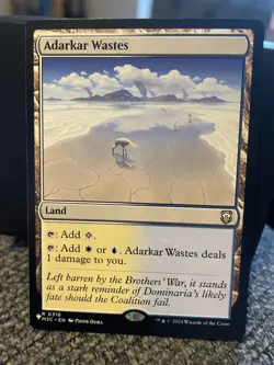 Adarkar Wastes NM/M Unspecified Set MTG Magic Card EDH Rare Painland White Blue - Image 1