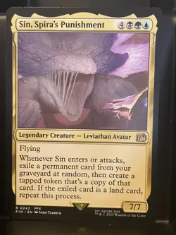 Sin Spira's Punishment #242 NM/M Final Fantasy MTG Magic Rare Card Sultai - Image 1