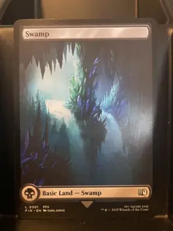 Swamp #301 FULL ART NM/M Final Fantasy MTG Magic Card Land - Image 1