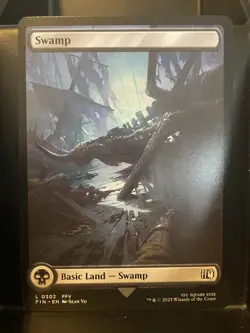 Swamp #302 FULL ART NM/M Final Fantasy MTG Magic Card Land - Image 1