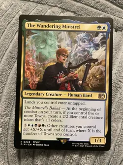 The Wandering Minstrel #249 NM/M Final Fantasy MTG Magic Rare Card EDH - Image 1