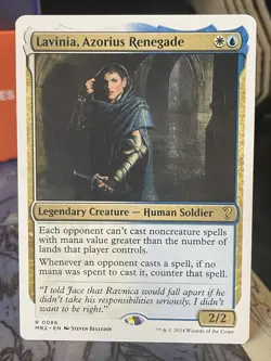 Lavinia Azorius Renegade White Border Mystery Booster 2 MTG Magic Card - Image 1