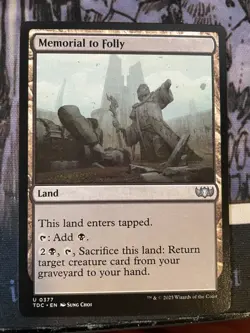 Memorial to Folly NM/M Tarkir Dragonstorm Commander MTG Magic Card - Image 1