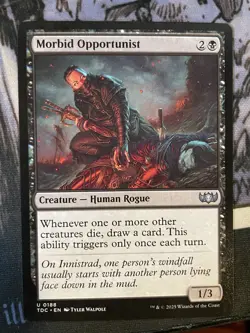 Morbid Opportunist NM/M Tarkir Dragonstorm Commander MTG Magic Card - Image 1